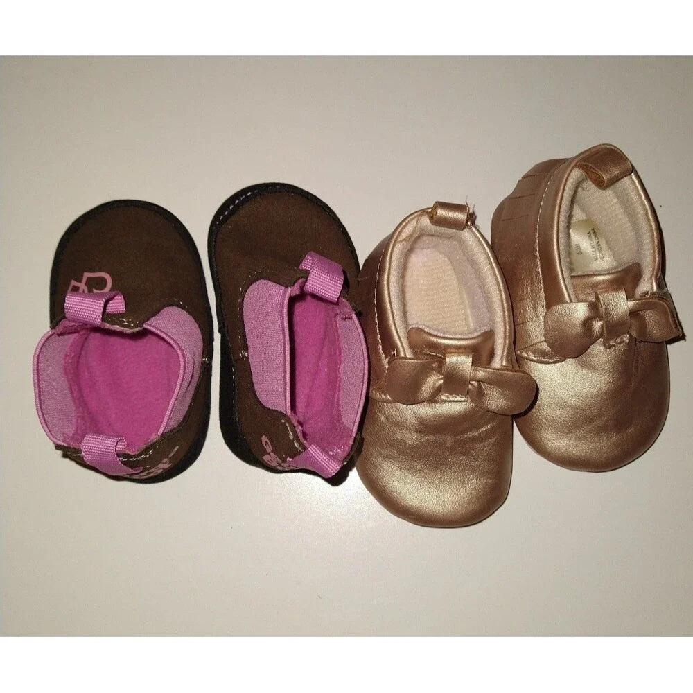 Baby Girl Shoe Bundle - Georgia Boots(0-6mo) & Target(0-3mo)